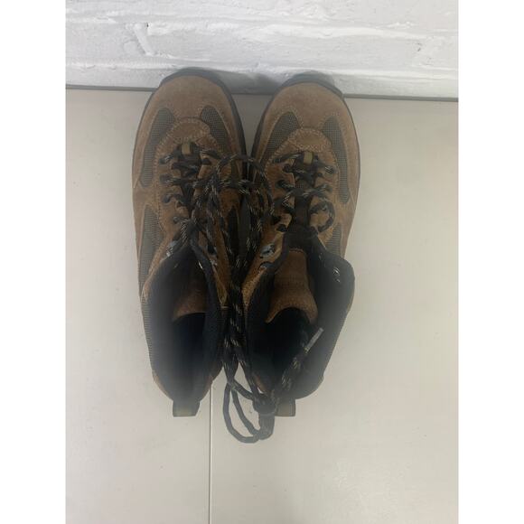 Lands' End Boots Men's Hiking Ankle Booties Round Toe Suede Brown Size 8 - Picture 4 of 7